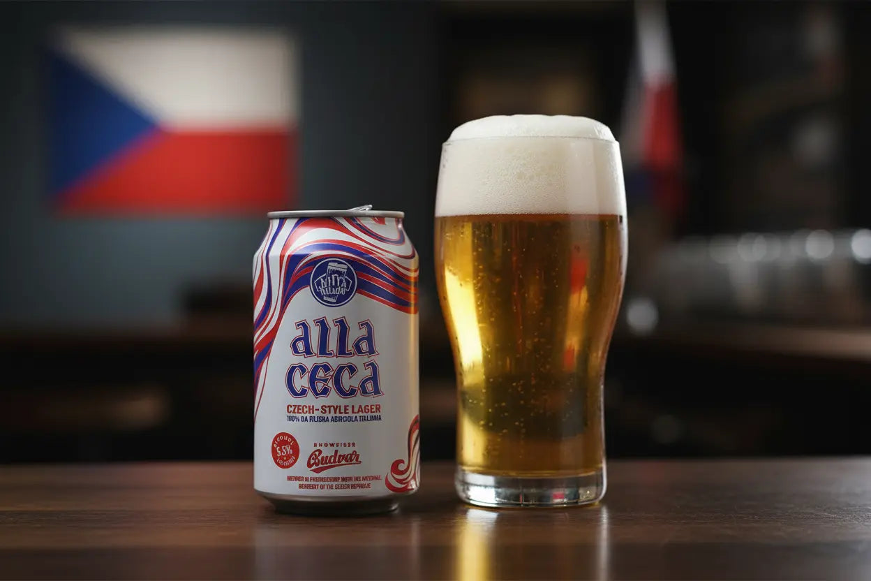 Alla Ceca — Tsjechische Lager — Baladin x Budweiser Budvar - maltese.beer