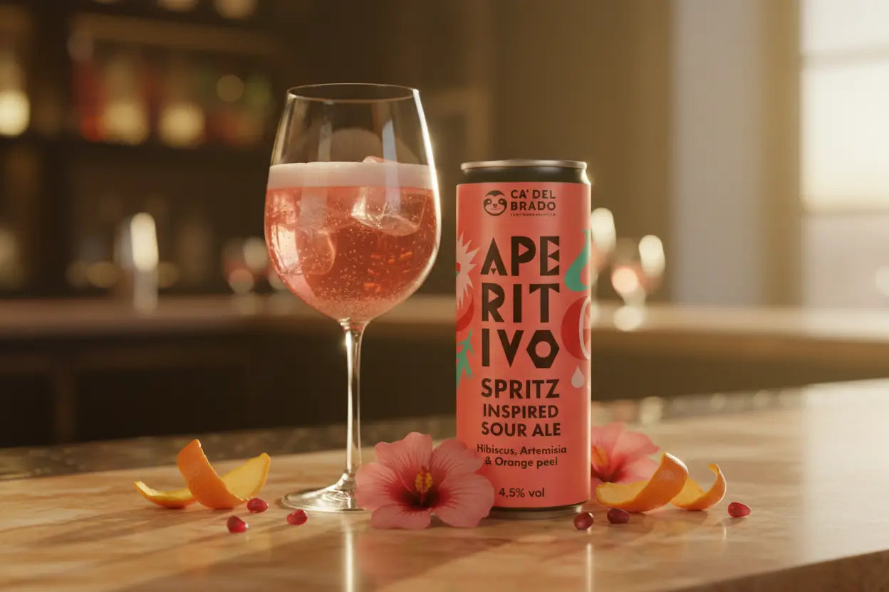 Aperitivo la Sour Ale a fermentazione mista di Ca' del Brado - maltese.beer