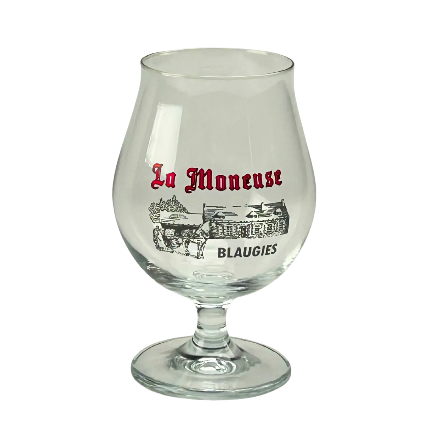 La Moneuse Bicchiere Calice a tulipano 30cl, bicchiere di birra artigianale della Brasserie de Blaugies.