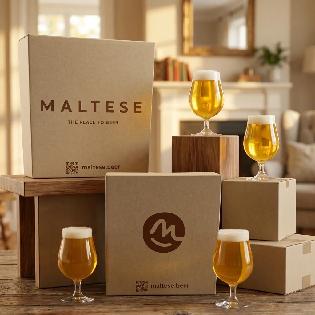 Box degustazione di birre chiare - pack 12 lattine - maltese.beer