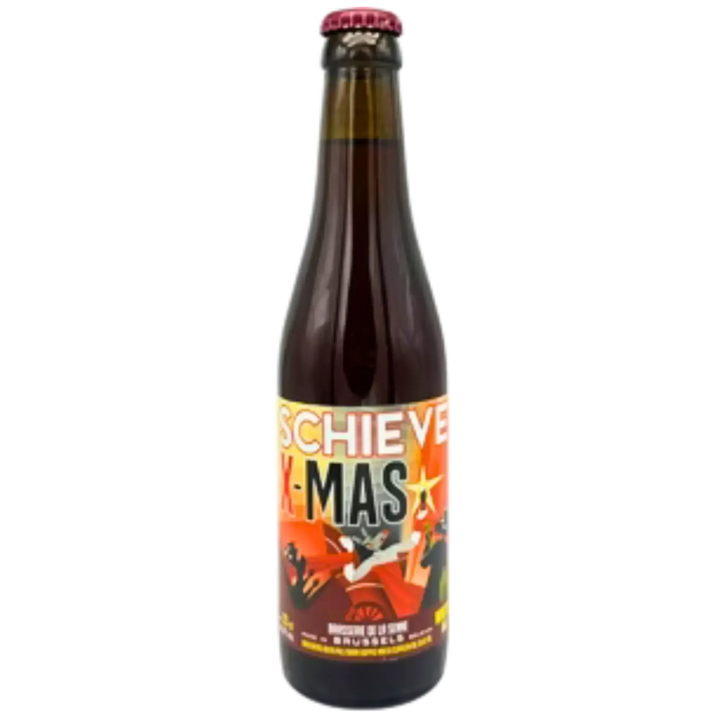 Schieve X-Mas birra artigianale della Brasserie de la Senne di Bruxelles, una craft beer festiva da 33 cl.