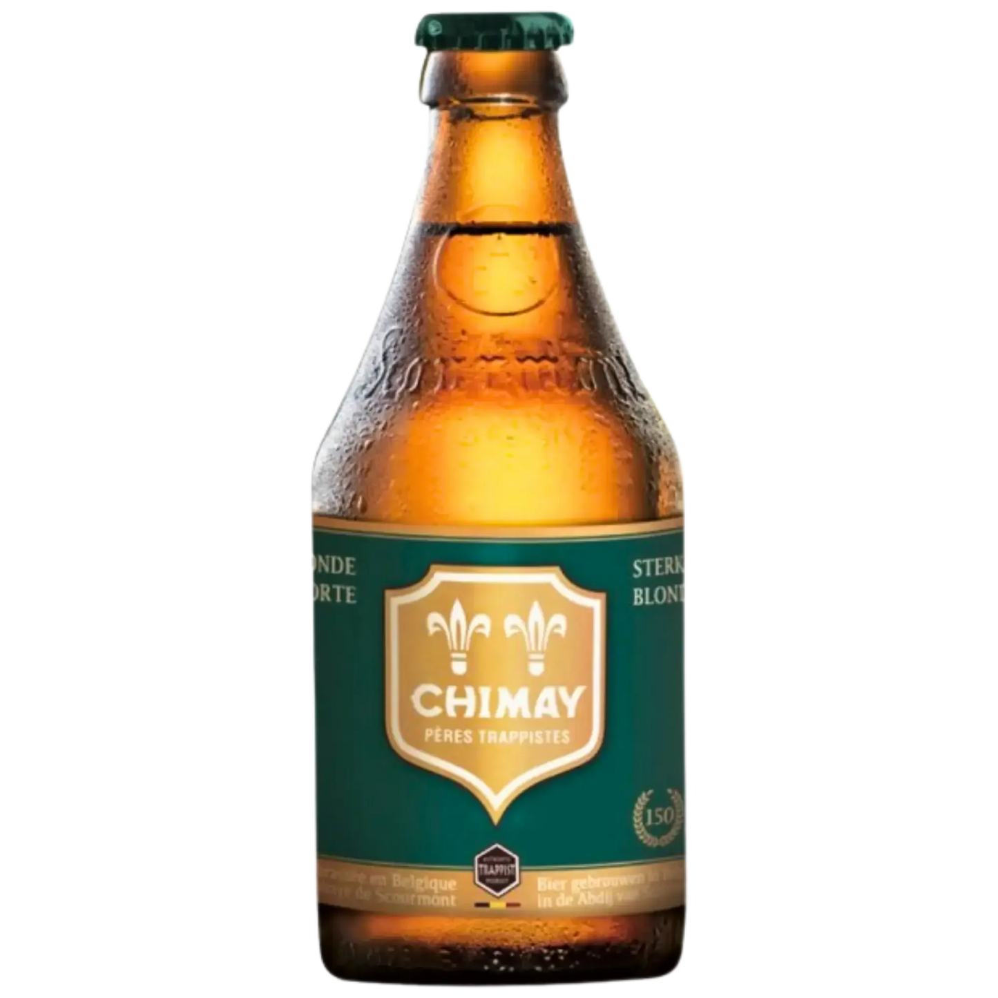 Chimay Verte birra trappista in bottiglia, birra artigianale prodotta dall'abbazia di Scourmont.