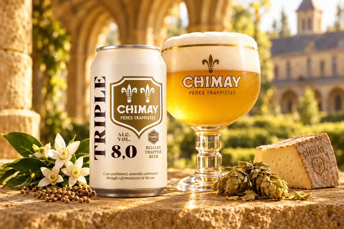 Chimay Triple conosciuta anche come Cinq Cents ("Cinquecento"), è una delle birre trappiste più iconiche - maltese.beer