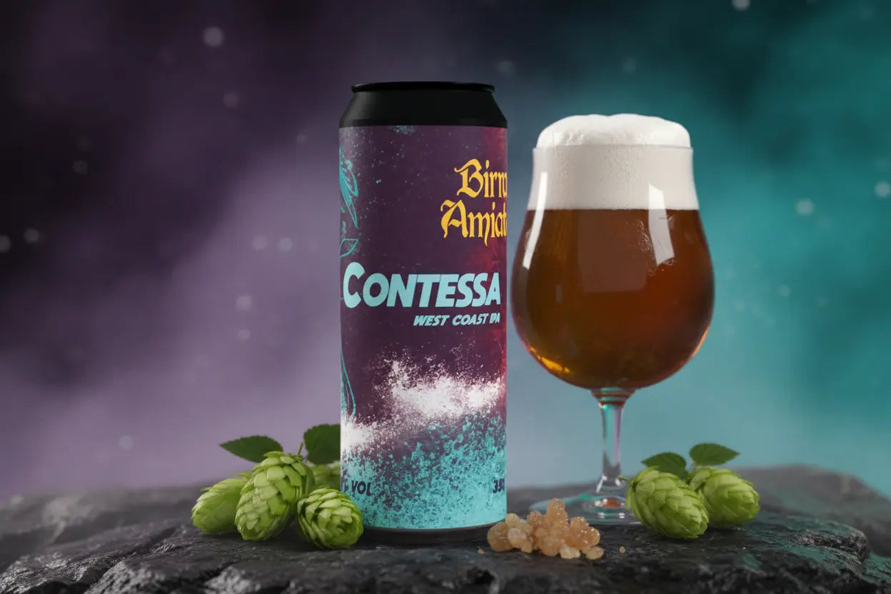 Contessa la West coast IPA di Birra Amiata con note di pompelmo, scorza d'arancia, pino - maltese.beer