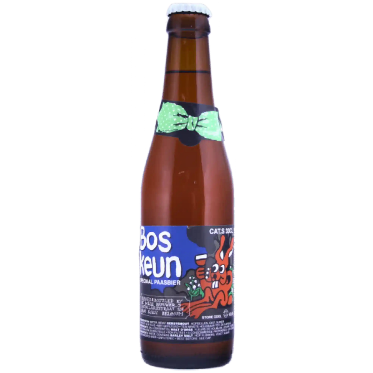 Boskeun craft beer by De Dolle Brouwers in a bottle, an Italian artisan beer perfect for Easter celebrations.