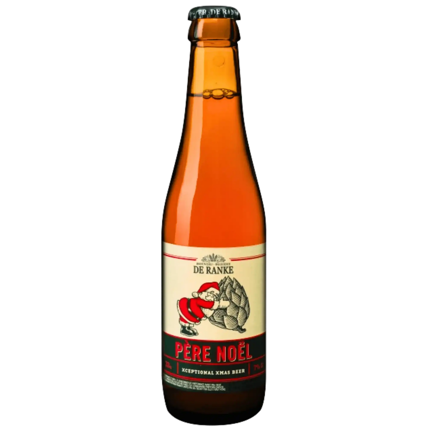 Père Noël - 33 cl, birra artigianale del birrificio De Ranke, perfetta per le festività natalizie.