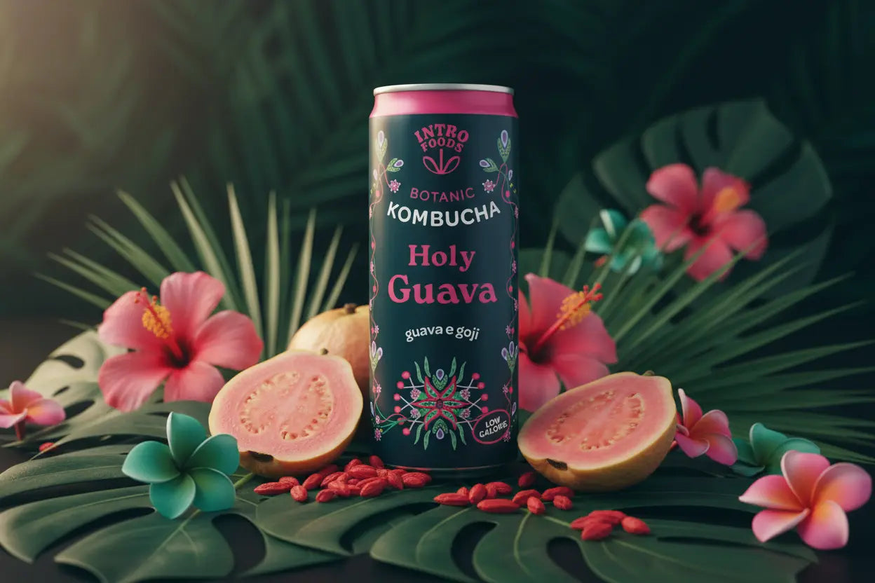 Holy Guava Kombucha — Kombucha alla Guava di IntroFoods - maltese.beer