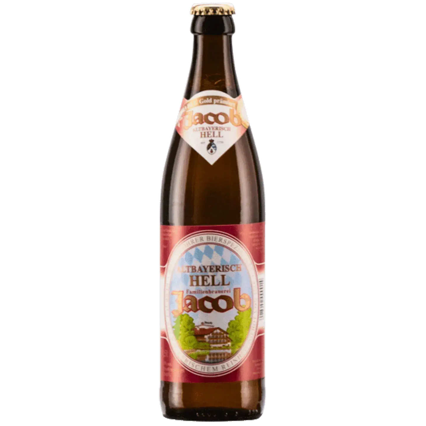 Jacob Hell birra artigianale in bottiglia, leggera e dissetante del birrificio Jacob, birra italiana di qualità.