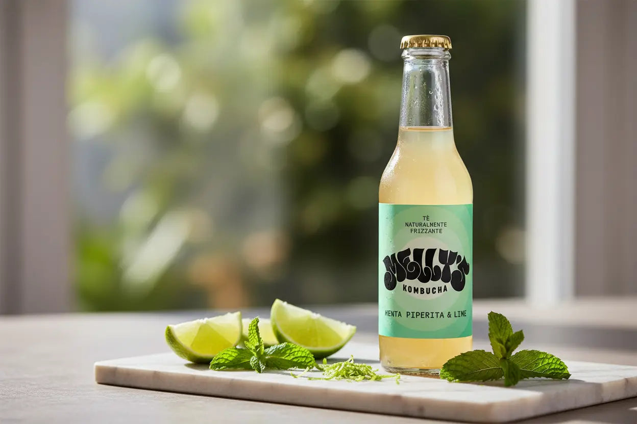 Lime e Menta il kombucha di Melly’s Kombucha - maltese.beer