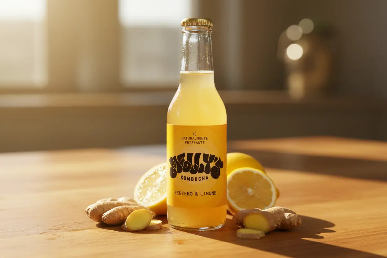 Zenzero e Limone il kombucha di Melly’s Kombucha - maltese.beer