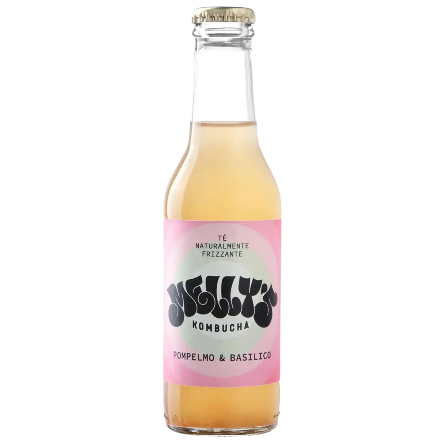 Pompelmo e Basilico: birra artigianale di Nella's Kombucha, bottiglia da 330ml, gusto fresco e aromatico.