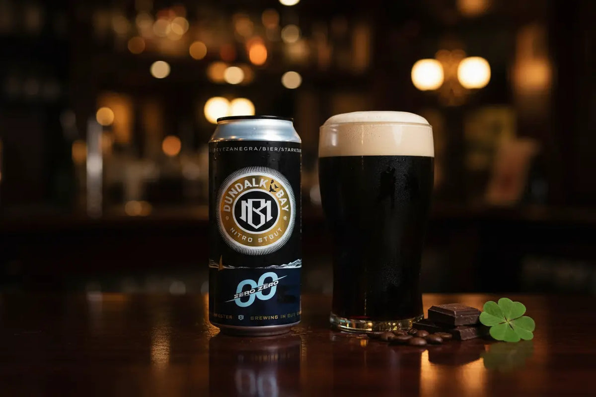 No Alcohol Nitro Stout di Dundalk è una birra scura irlandese analcolica pluripremiata - maltese.beer
