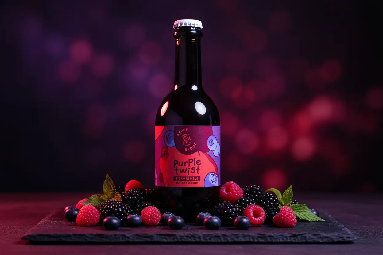Purple Twist è il sidro ai frutti di bosco firmato Apple Blood - maltese.beer