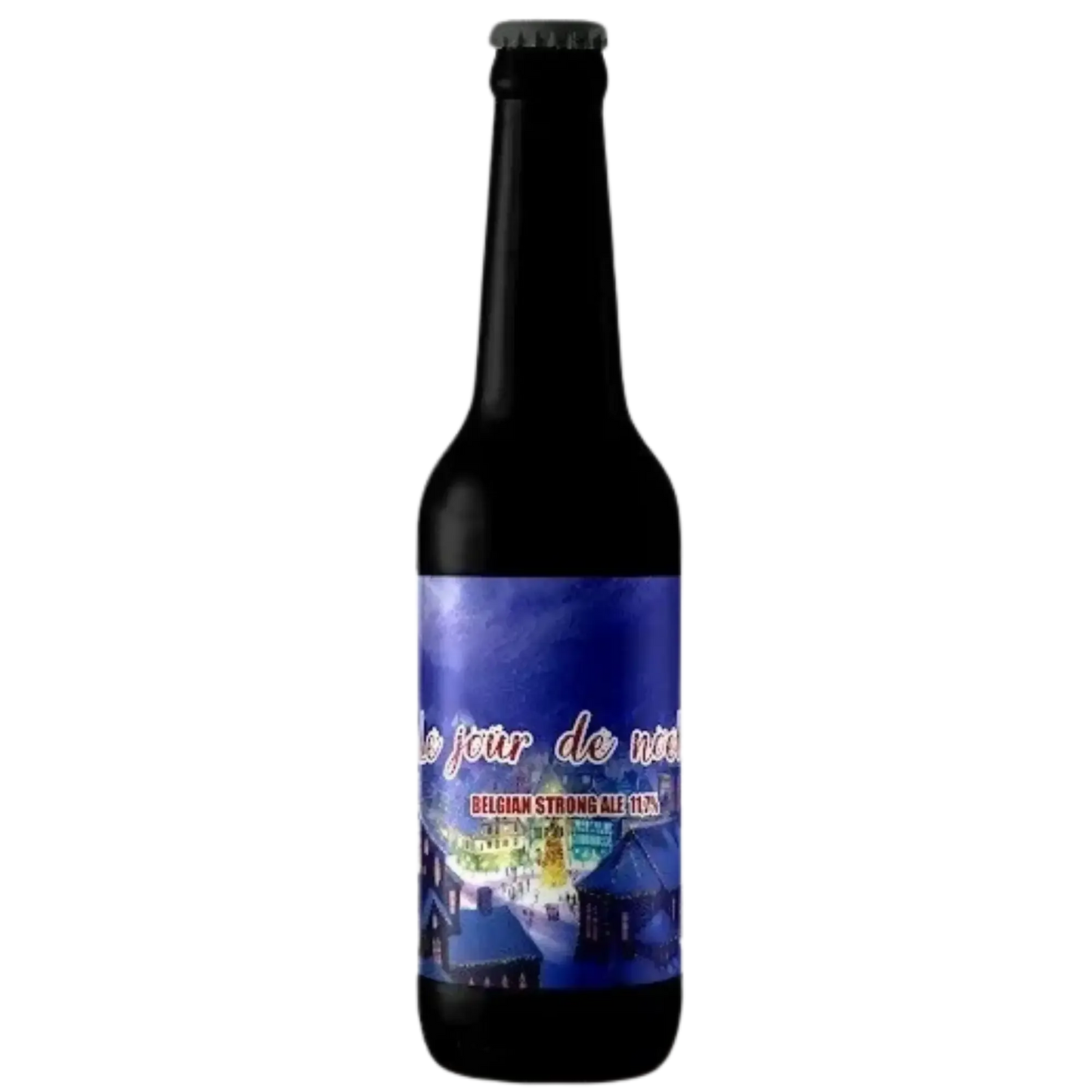 Le Jour de Noel, birra artigianale del Birrificio Sabino, forte e complessa, in bottiglia da 500ml.