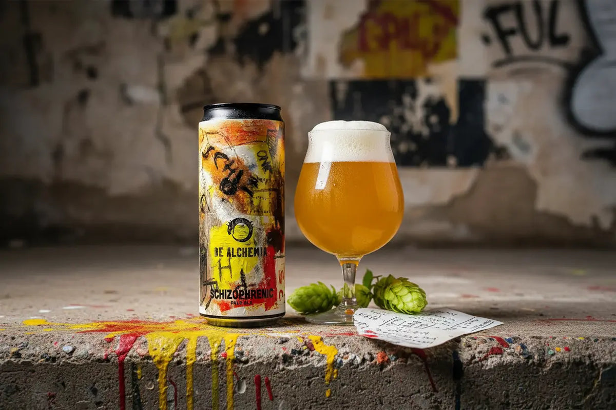 Schizophrenic l'American Pale Ale artigianale di De Alchemia birrificio calabrese di Saracena che trasforma il territorio in aroma - maltese.beer