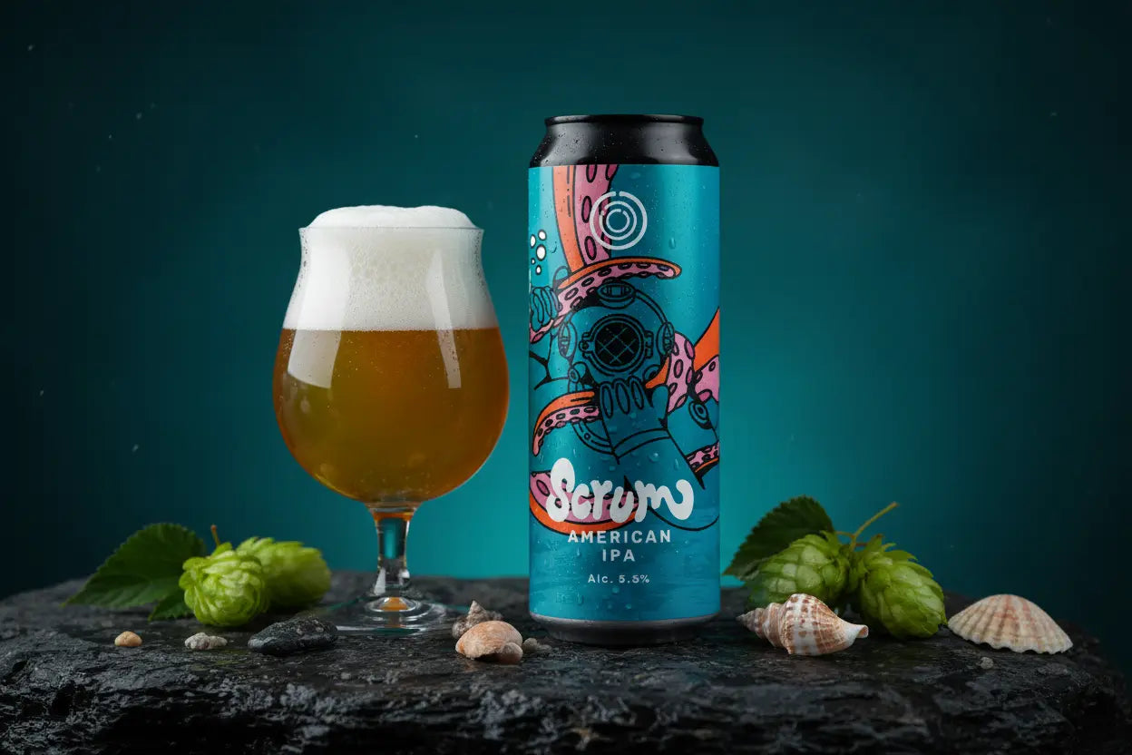 Scrum la West Coast IPA di Podere La Berta birrificio artigianale toscano - maltese.beer