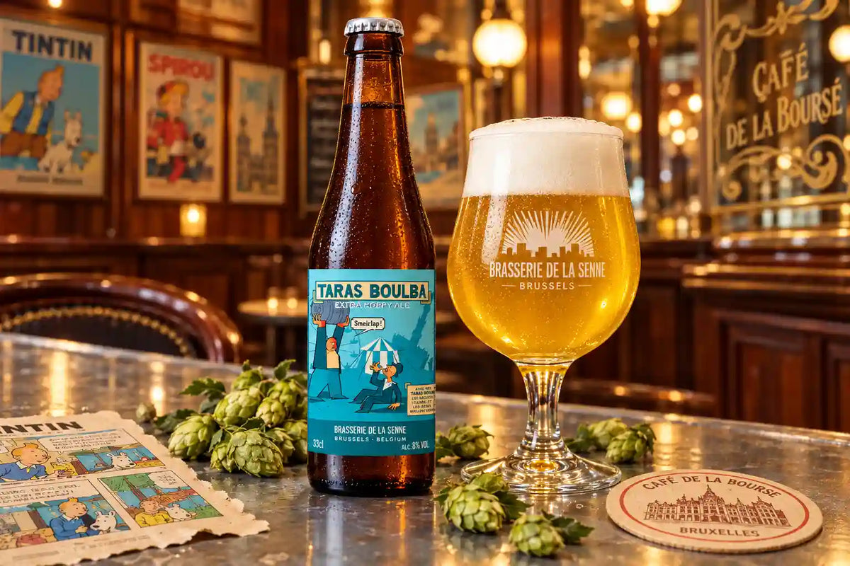 Taras Boulba la Extra Hoppy Blonde Ale di Brasserie de la Senne - maltese.beer