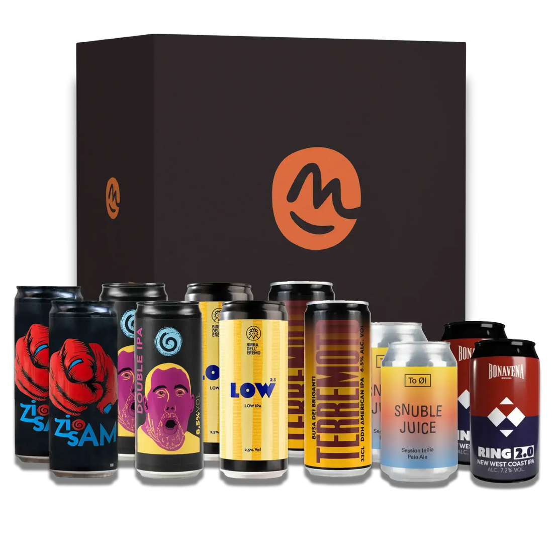 Natale IPA Box 12 lattinebirra artigianale,birra in lattina,box regalo,come scegliere birra,guida all'acquisto,lattine di birra,NATALE IPA BOX,regali di NataleMaltese