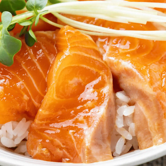 Salmone Marinato al Sake con Zenzero e Sesamo