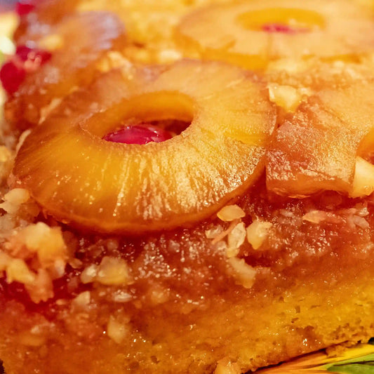 Torta rovesciata all'ananas e birra ambrata - maltese.beer