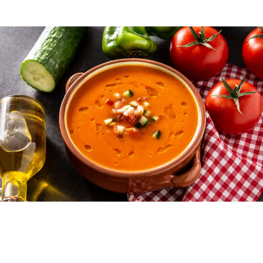 Bruschette al pomodoro con gazpacho alla birra lager - maltese.beer