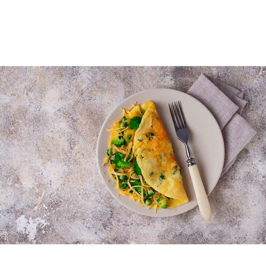 Frittata fredda di verdure estive con birra Lager