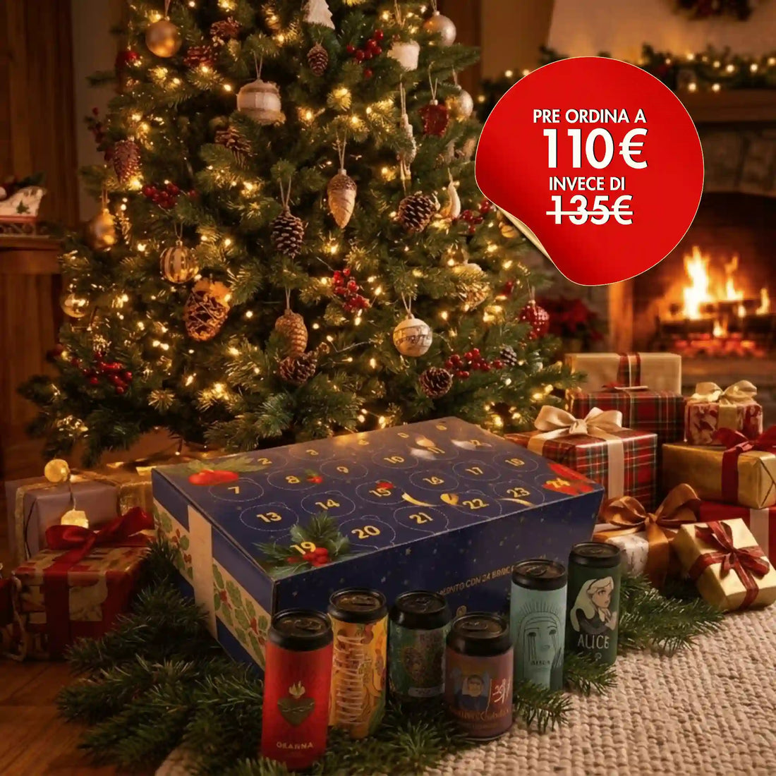 Sì stiamo vendendo il Calendario dell'Avvento di Natale.. A luglio. Con 38C.