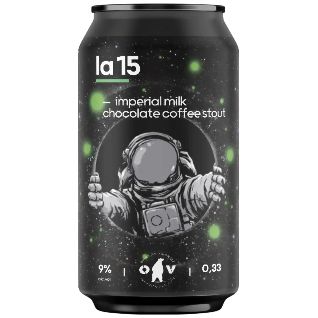 La15 birra scura artigianale Imperial Stout di Orso VerdeMaltese