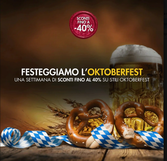 Promo Oktoberfest Maltese con birra, pretzel e sconti fino al 40%