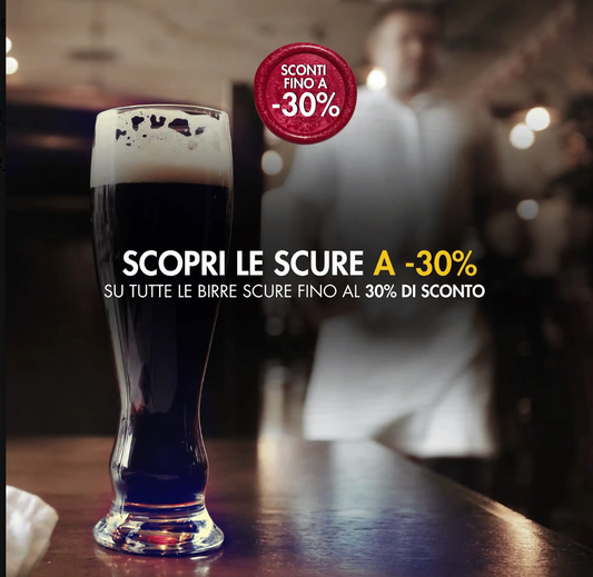 Birra scura artigianale in offerta fino al 30%