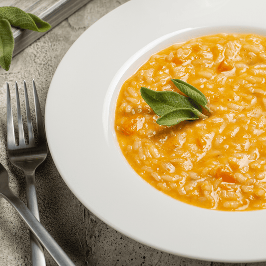 Risotto alla zucca e taleggio: ricetta autunnale e birra rossa da abbinare