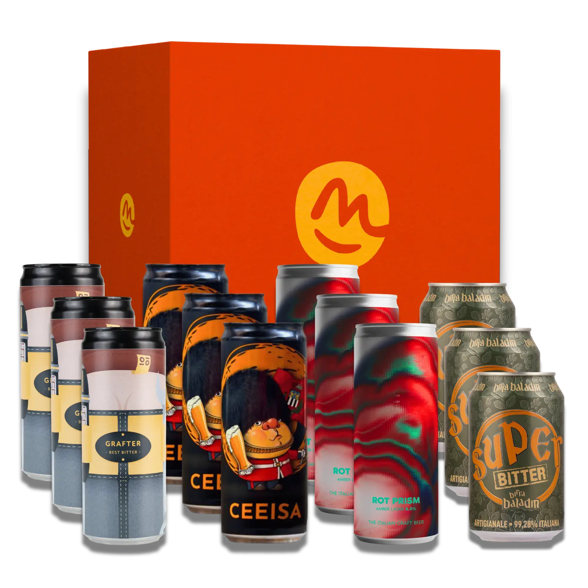 Degustazione di Birre Ambrate: Box da 12 Lattine