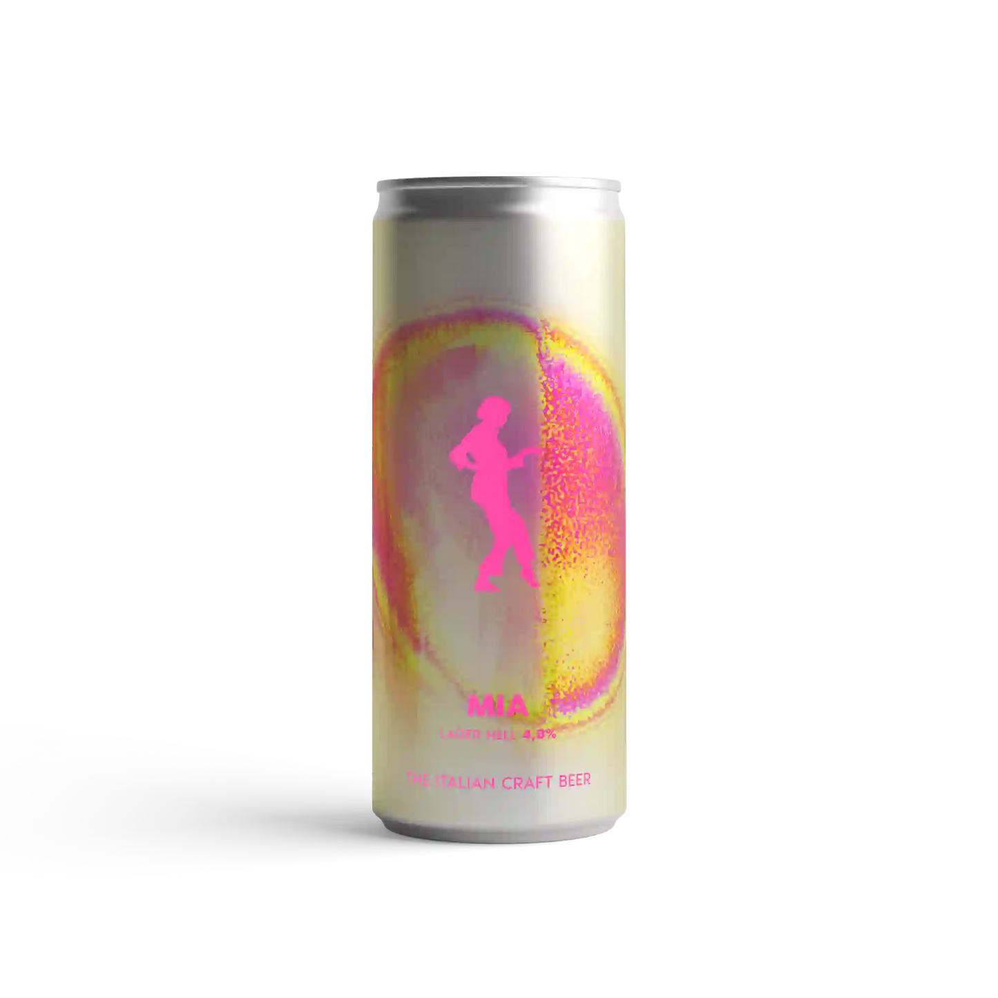 MIA Italian craft beer can featuring a vibrant design, representing a light and easy-drinking artisanal beer.