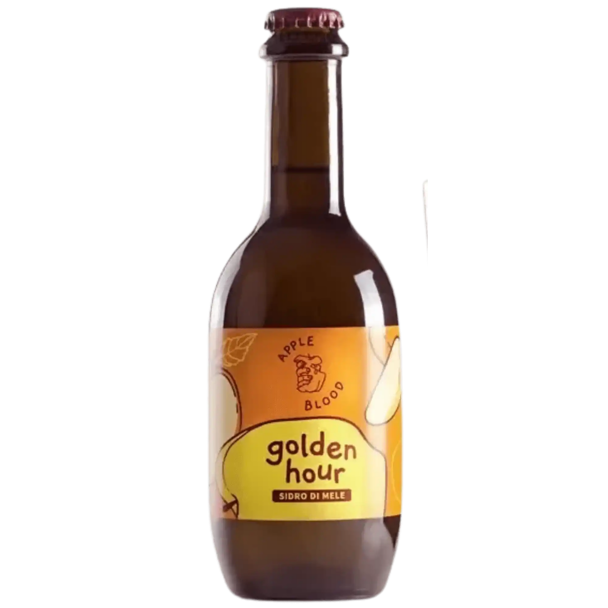 Golden Hour Sidro di mele di Apple Blood, birra artigianale in bottiglia da 330ml.