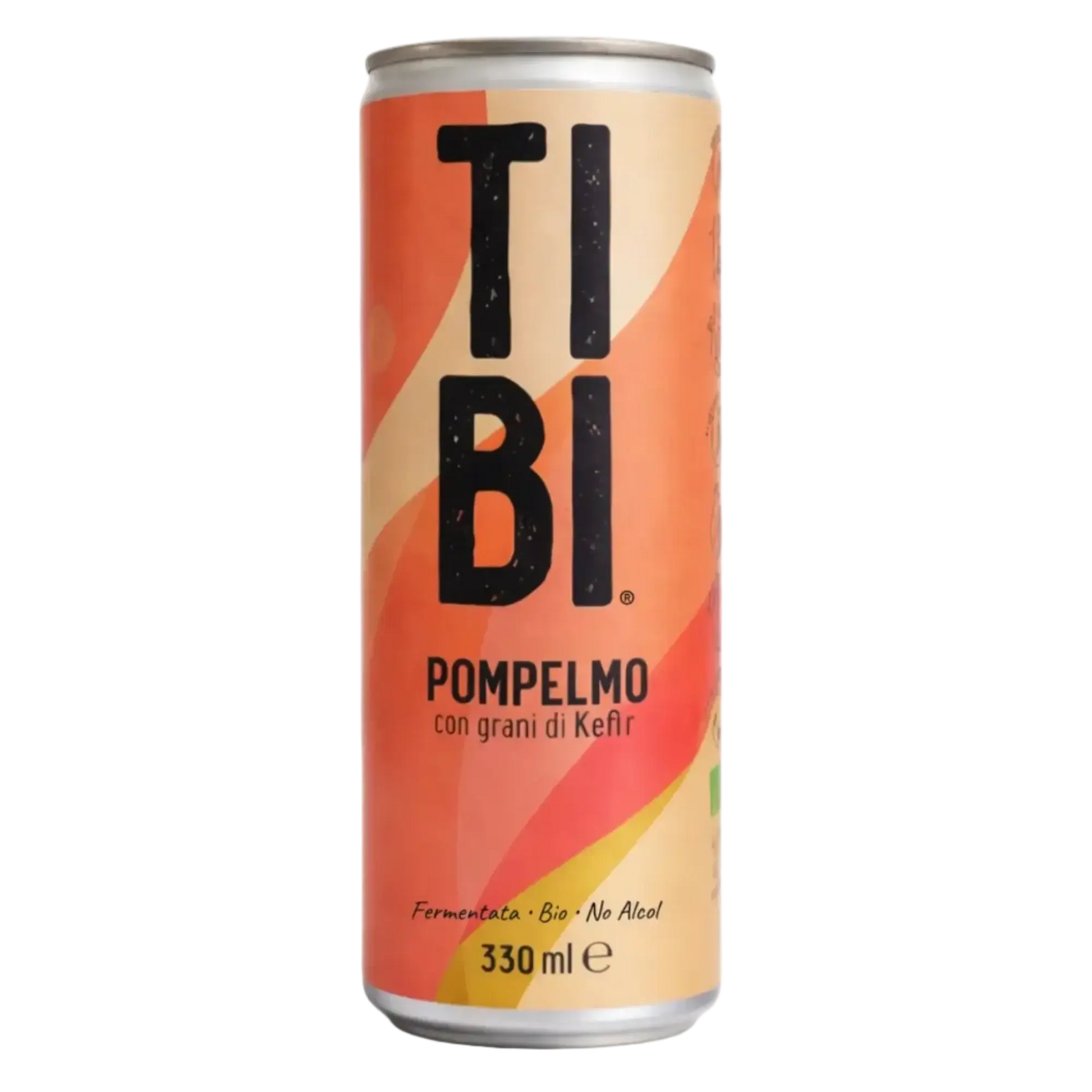 Tibi Pompelmo con grani di kefir è il soft drink fermentato con grani di kefir firmato TIBI