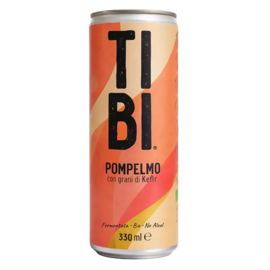 Tibi Pompelmo con grani di kefir è il soft drink fermentato con grani di kefir firmato TIBI