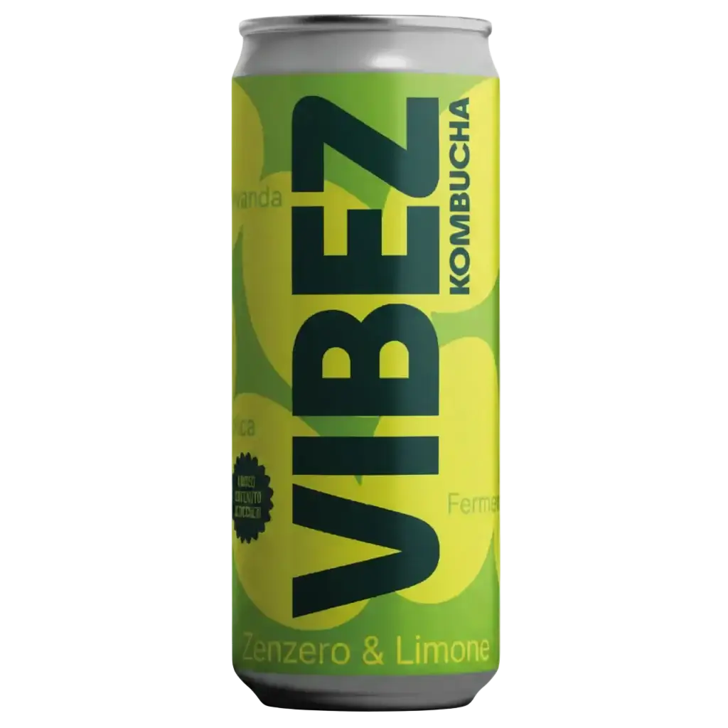 Vibez Kombucha Zenzero e Limone è la bevanda fermentata viva firmata TIBI