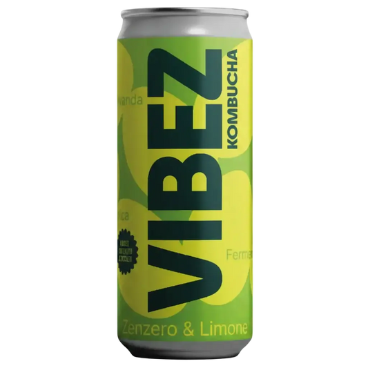 Vibez Kombucha Zenzero e Limone è la bevanda fermentata viva firmata TIBI