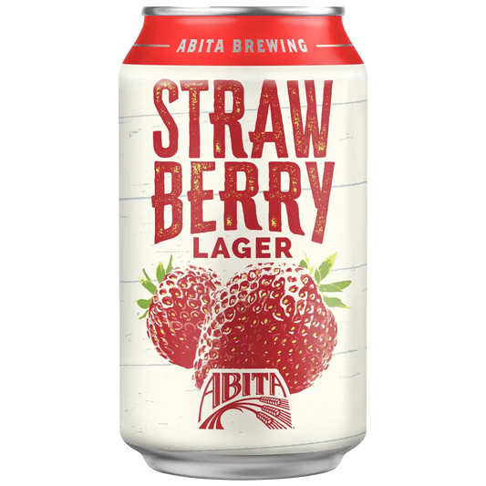 Bière blonde aux fraises