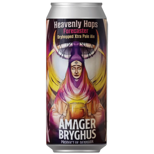 Heavenly Hops - Forecaster, Dryhopped Xtra Pale Ale, birra artigianale di Amager Bryghus, prodotto in Danimarca.