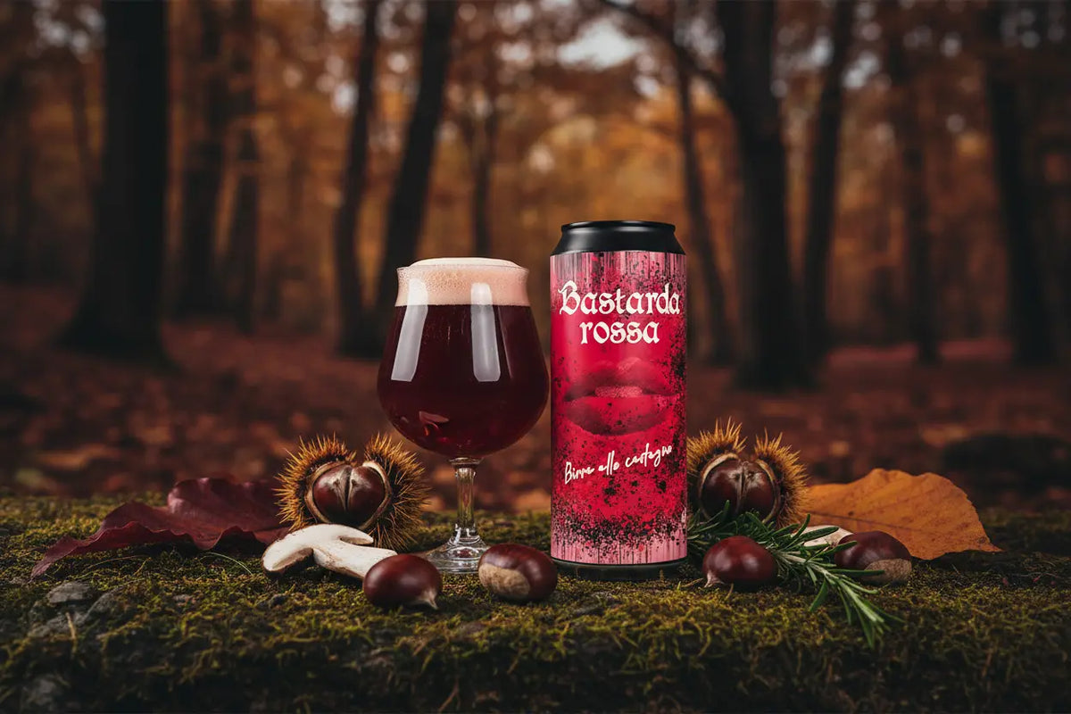 Bastarda Rossa di Birra Amiata è un'icona assoluta nel panorama delle birre artigianali italiane con castagna - maltese.beer