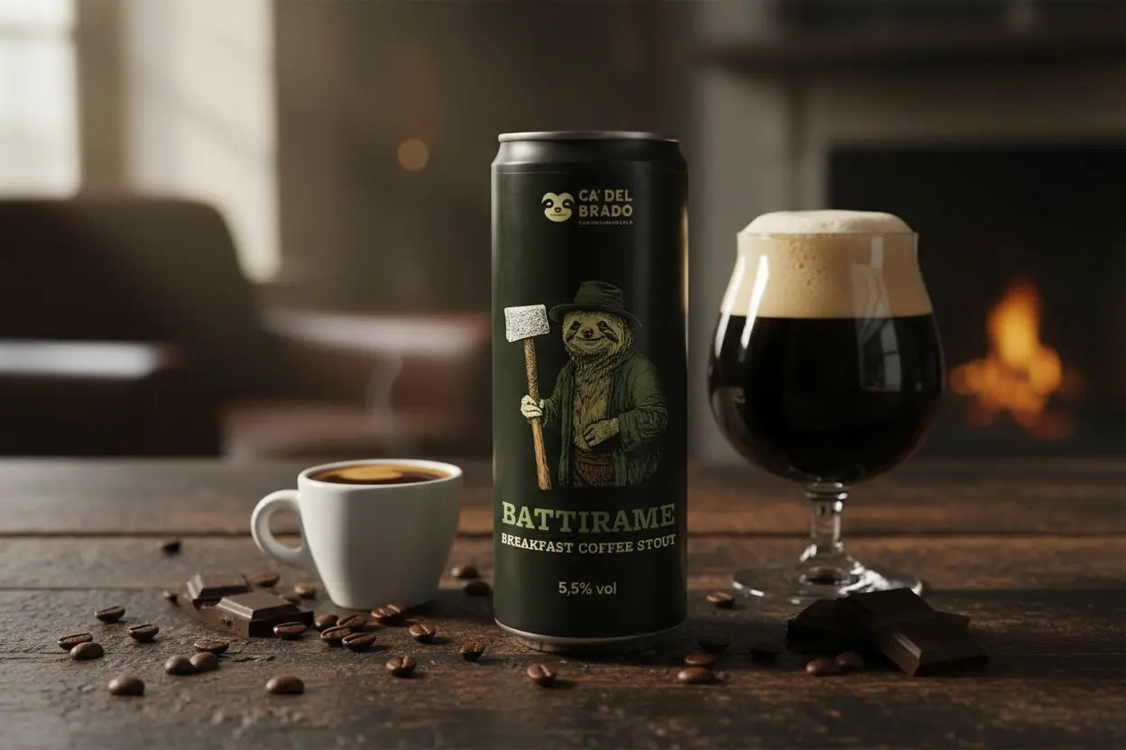 Battirame la Breakfast Coffee Stout di Ca del Brado nata a Bologna - maltese.beer
