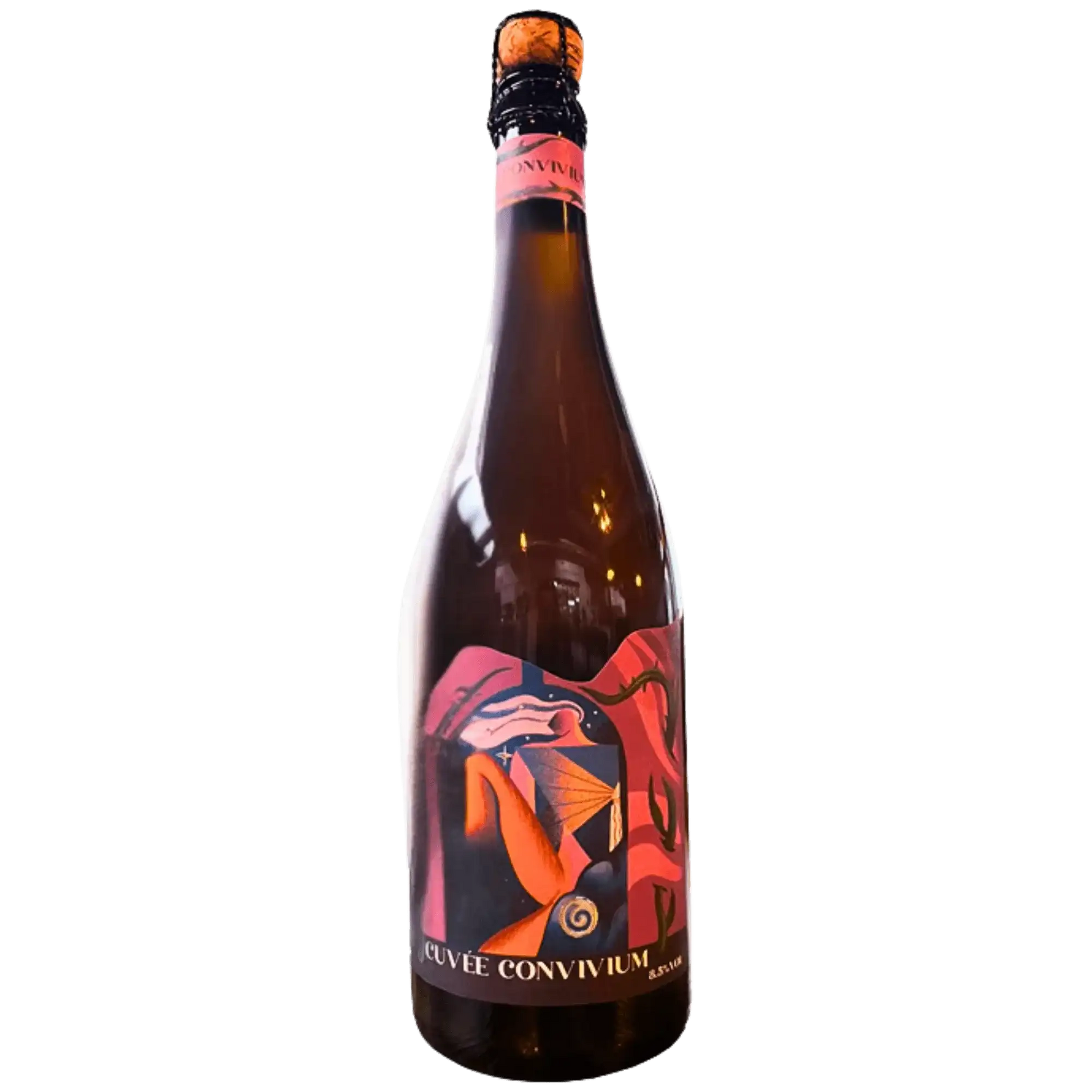 Cuvée Convivium, birra artigianale italiana in bottiglia, con note vinose e tropicali.