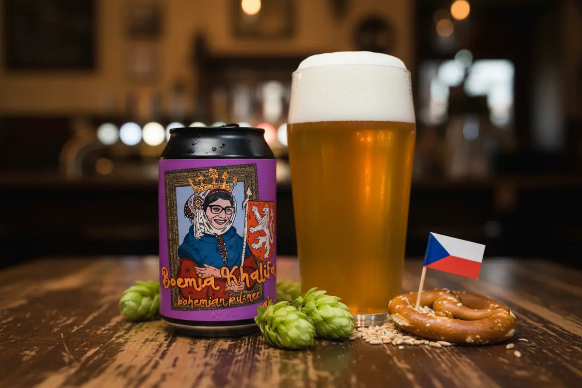 Boemia Khalifa è la Bohemian Pilsner di Hop Skin una birra che porta in lattina la grandezza della tradizione boema - maltese.beer