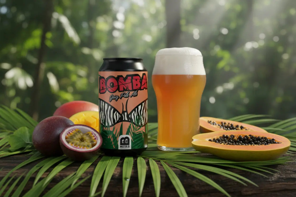 Bomba Juicy Pale Ale la APA tropicale di Mister B - maltese.beer