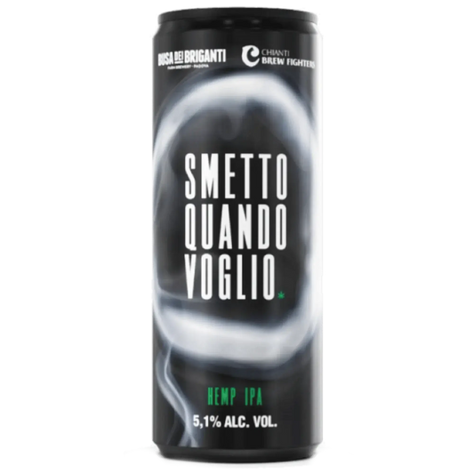 Smetto Quando Voglio, birra artigianale Hemp IPA da Busa dei Briganti e Chianti Brew Fighters.