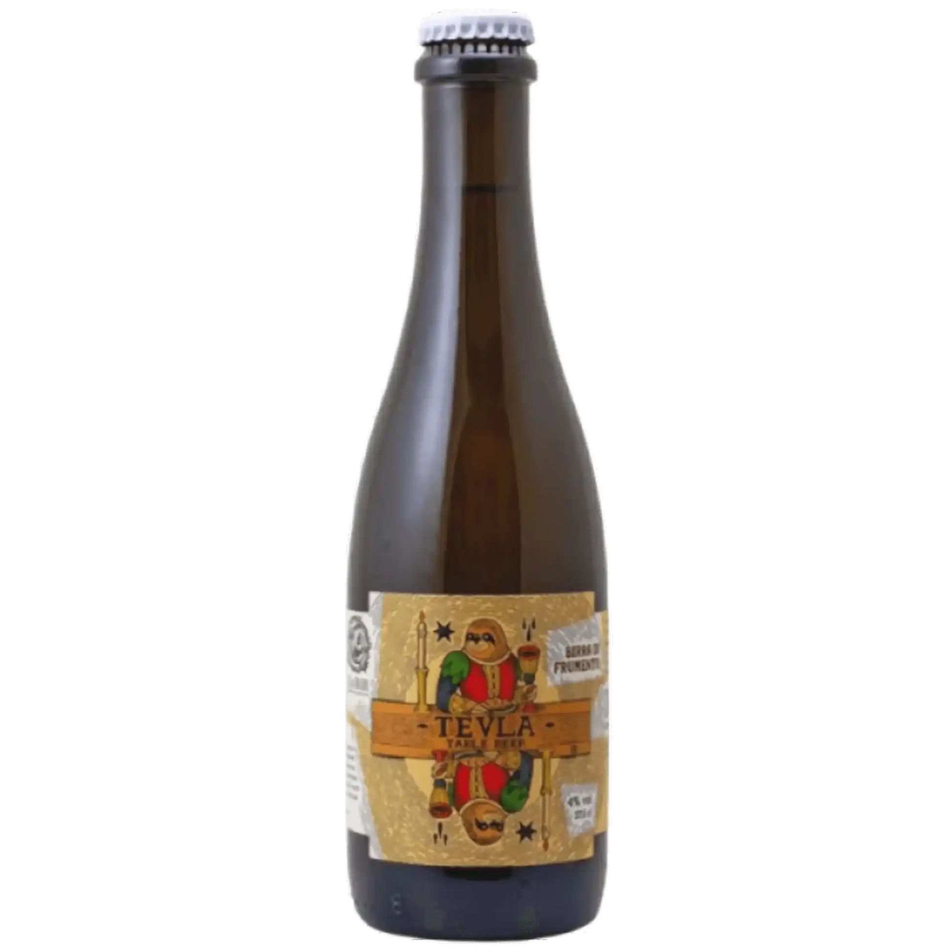 Tevla, birra artigianale del birrificio con note funky, bottiglia elegante da 33cl.