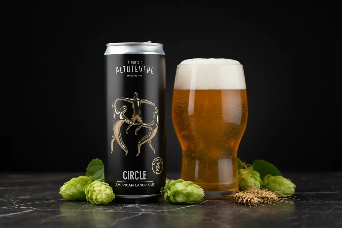 Circle American Lager Gluten Free di Birrificio Altotevere - maltese.beer
