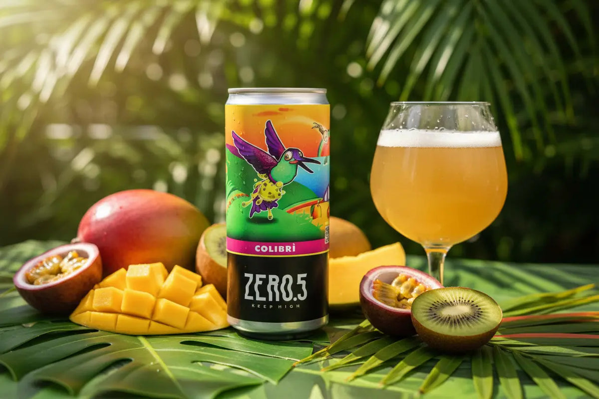 Colibriì di Zero.5 una West Coast IPA che avvolge con la sua intensità aromatica in un giardino di profumi fruttati e resinosi - maltese.beer