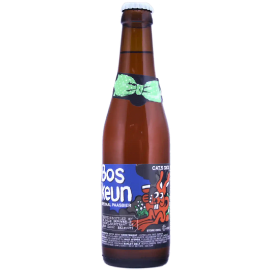 Boskeun craft beer by De Dolle Brouwers in a bottle, an Italian artisan beer perfect for Easter celebrations.